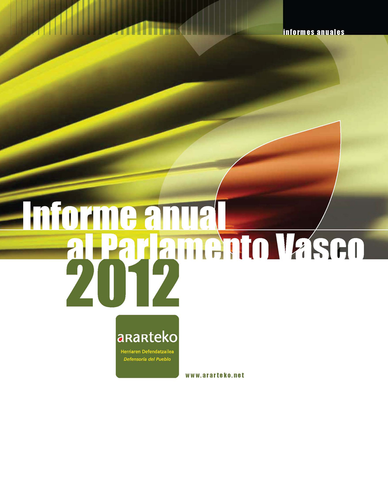 Informe al Parlamento Vasco 2012