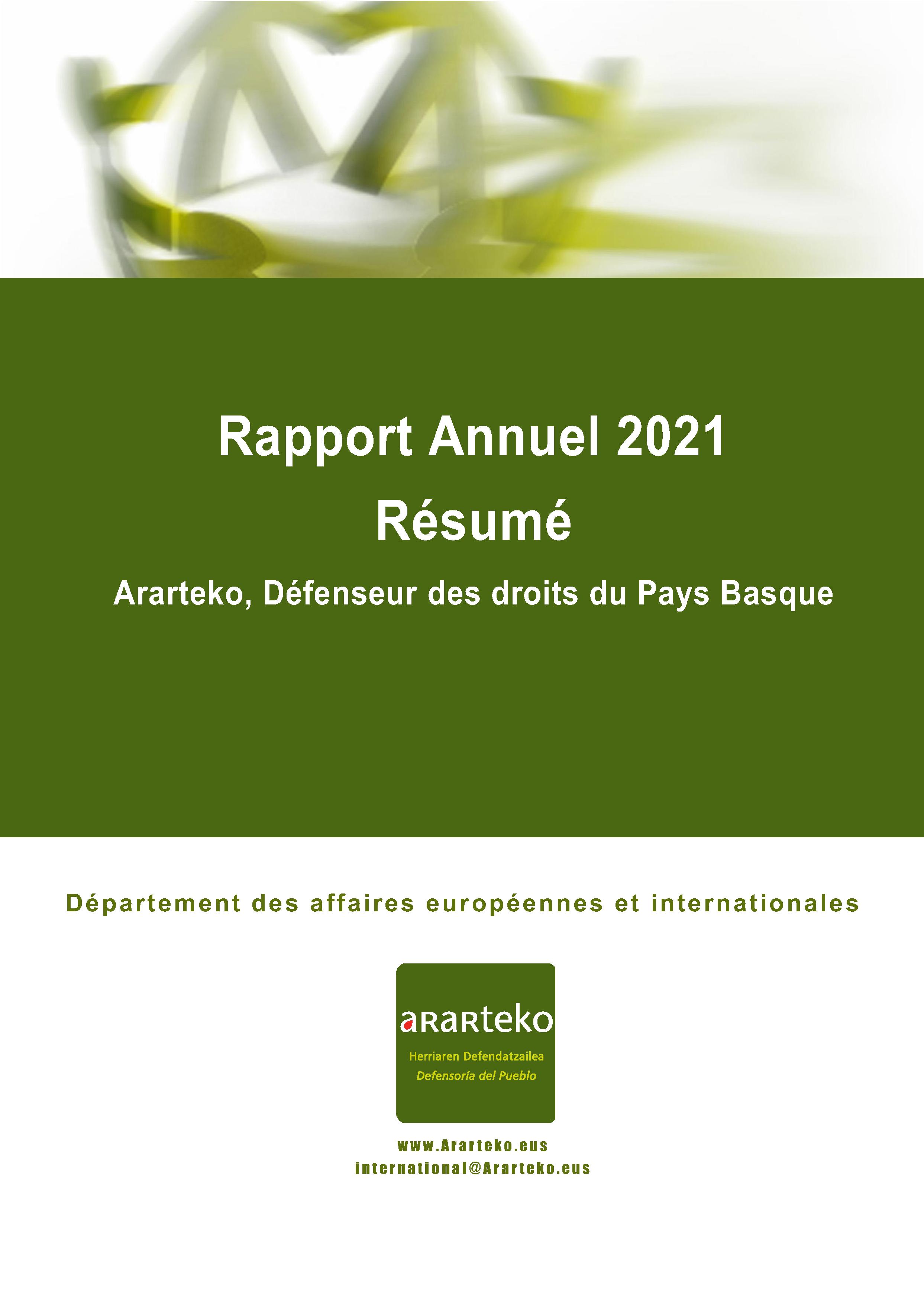 Rapport Annuel 2021 Résumé