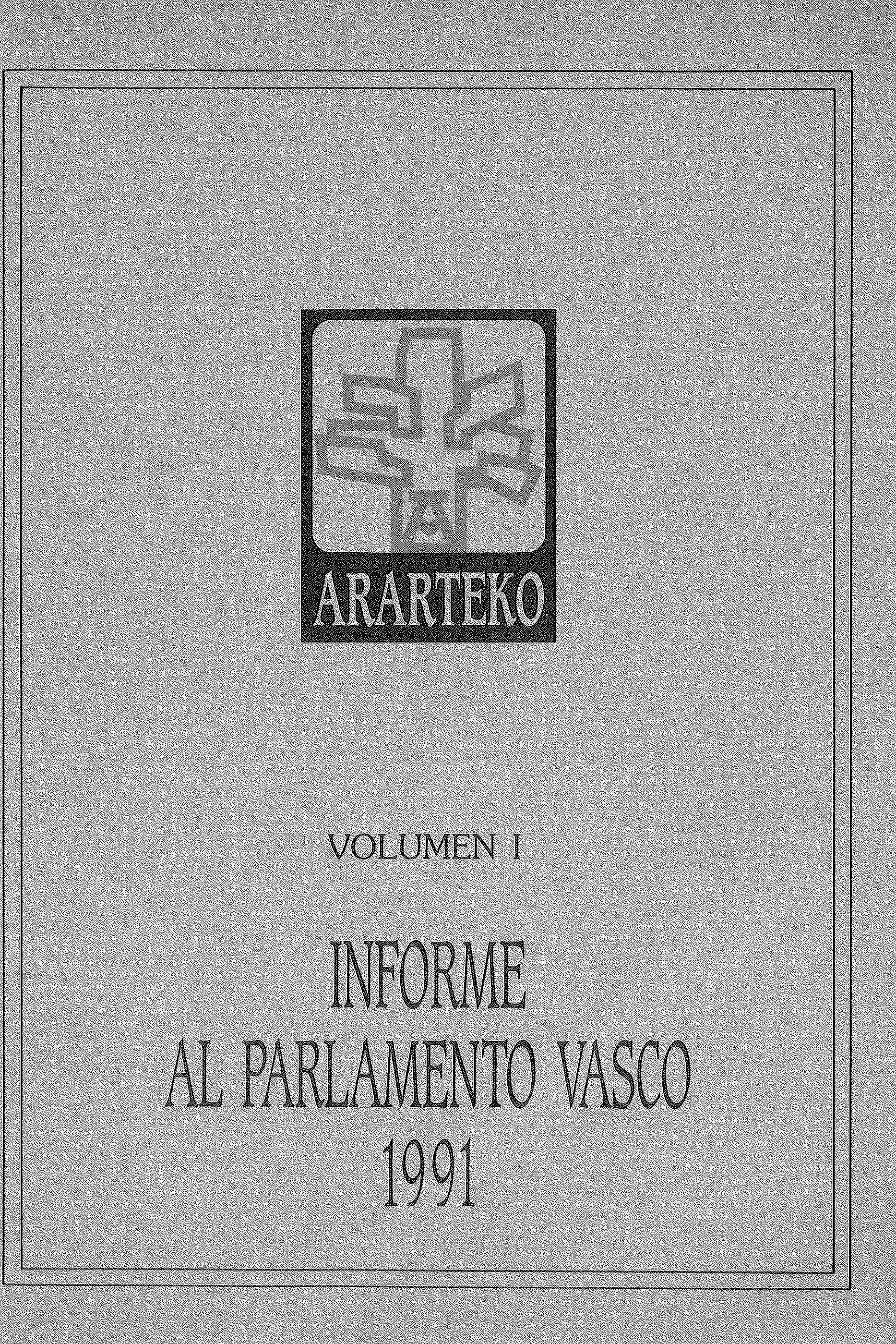Informe del Ararteko al Parlamento Vasco año 1991